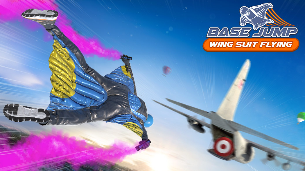 Base Jump Wing Suit Flying