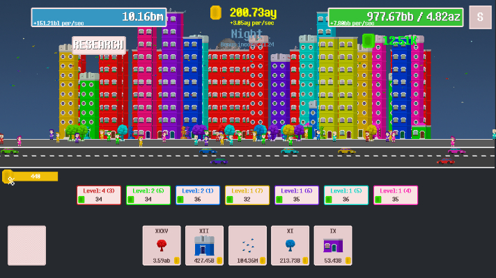 Colorful City of Cards