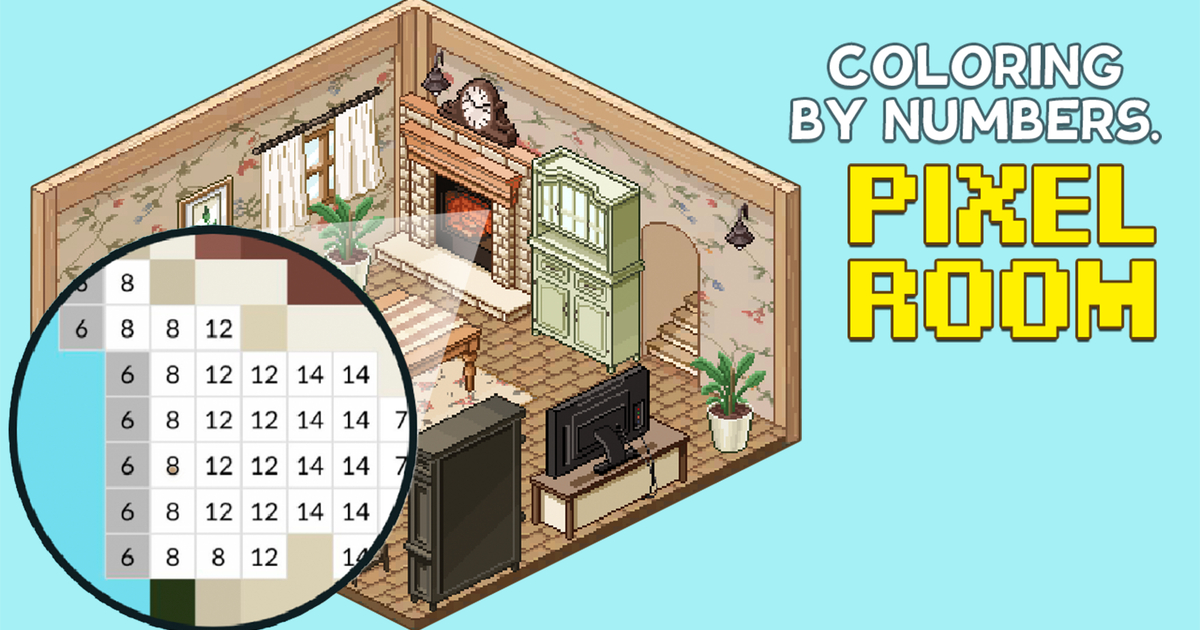 Coloring by Numbers: Pixel Room